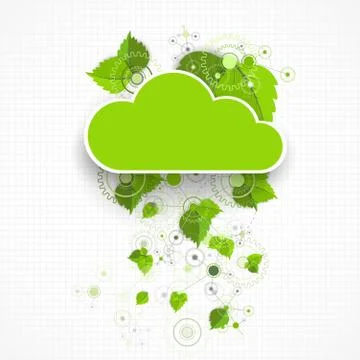 Web cloud banner template. Stock Illustration