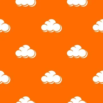 Web cloud pattern vector orange Stockillustratie