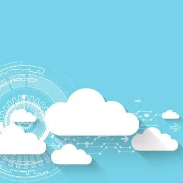 Web cloud technology business abstract background. 스톡 일러스트