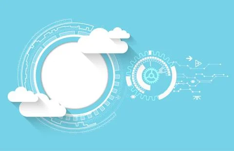 Web cloud technology business abstract background. 스톡 일러스트