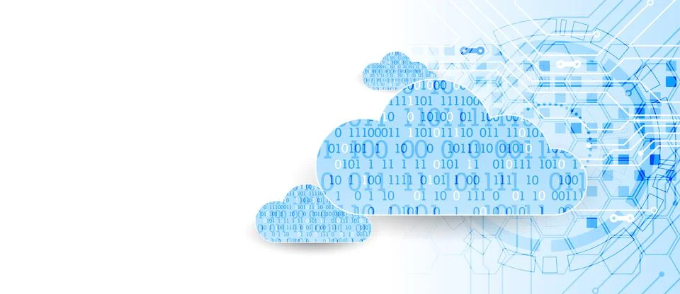 Web cloud technology business abstract background. Vector Stock Illustration