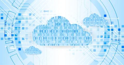 Web cloud technology business abstract background. Vector Illustrazione stock