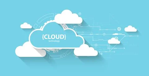 Web cloud technology, business abstract background. Stock Illustration