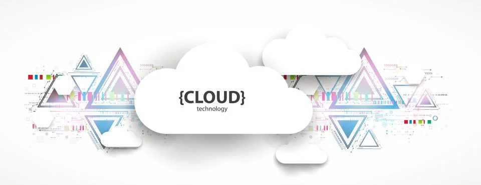 Web cloud technology, business abstract background. Stock Illustration