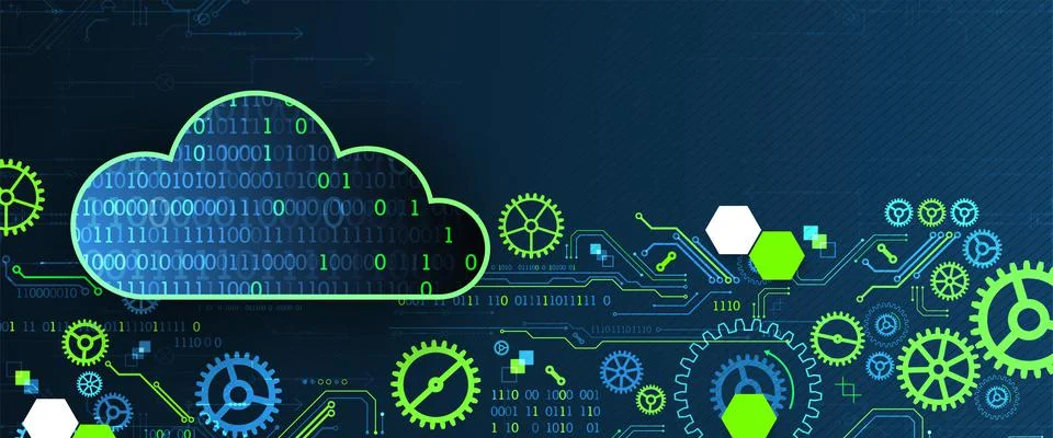 Web cloud technology, business abstract background. 스톡 일러스트