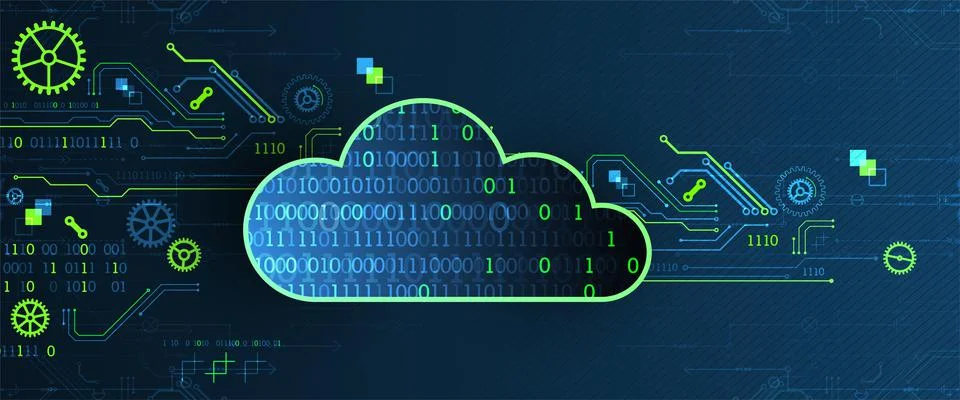 Web cloud technology, business abstract background. 스톡 일러스트