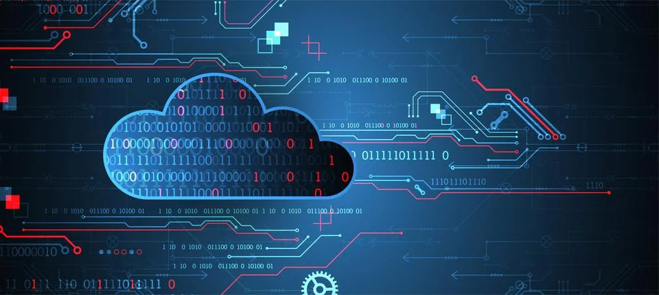 Web cloud technology, business abstract background. Stock Illustration