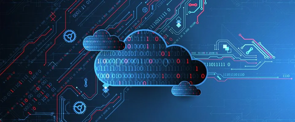 Web cloud technology, business abstract background. Stock Illustration
