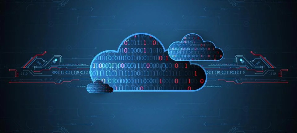 Web cloud technology, business abstract background. Illustrazione stock