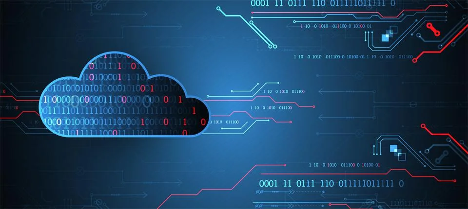 Web cloud technology, business abstract background. Illustrazione stock
