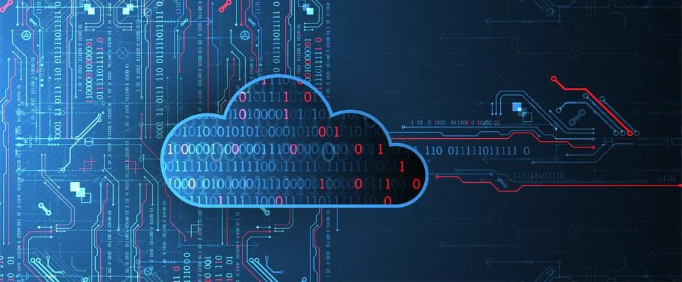 Web cloud technology, business abstract background. Stockillustratie