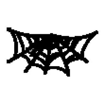 Web cobweb pixel art vector illustration イラスト素材