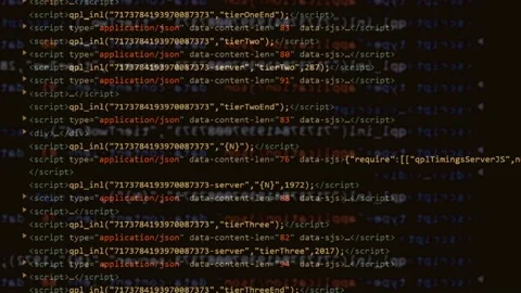 Web code animation background. software program animation. Stock Footage 224289183