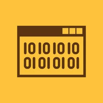 The web code icon. WWW and browser, development, seo, web code symbol. UI. Web Stock Illustration