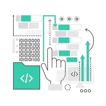 Web coding design Stock Illustration