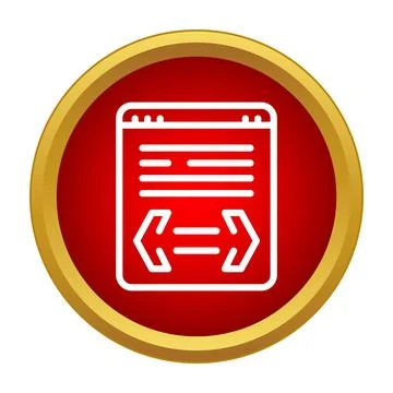 Web coding script application developing software icon Stockillustratie