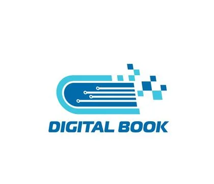 Web college digital book icon or emblem イラスト素材