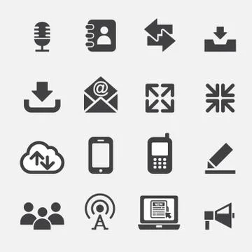 Web communication icon Stock Illustration