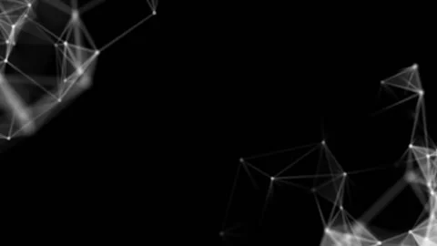 Web of communications.Abstract plexus shapes. Connection and web concept Stock Footage 101889143