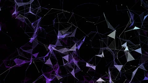 Web of communications.Growing global network and data connections. Seamless loop Stock Footage 96915368