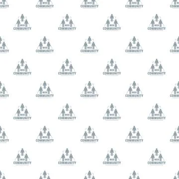 Web community pattern vector seamless Illustrazione stock