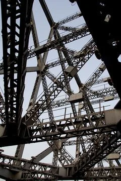 Web of Complicated Steel Structure Stock Photos