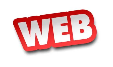 Web concept 3d illustration isolated Illustrazione stock