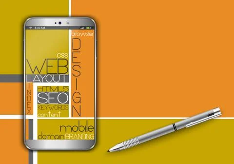 Web concept design Stock Illustration