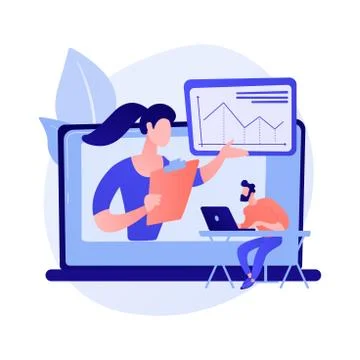 Web conference vector concept metaphor イラスト素材