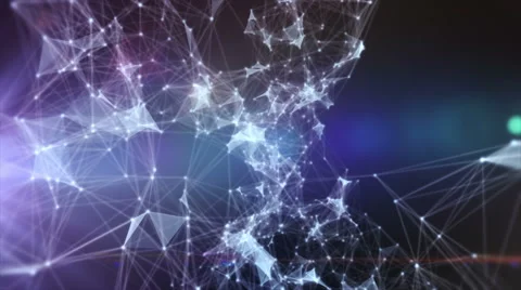 Web connection Lines Dots and triangles 4K Stock Footage 62748490