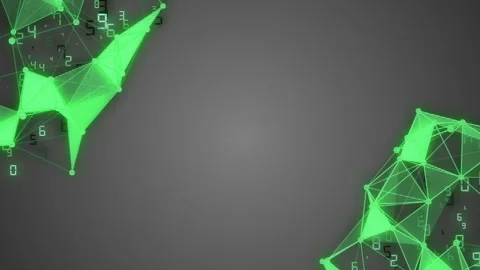A web of connections. dynamical figures. motion of bound particles. Dynamic Stock Footage 86994362