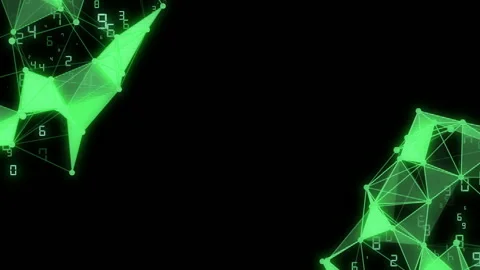 A web of connections. dynamical figures. motion of bound particles. Dynamic Stock Footage 86994429