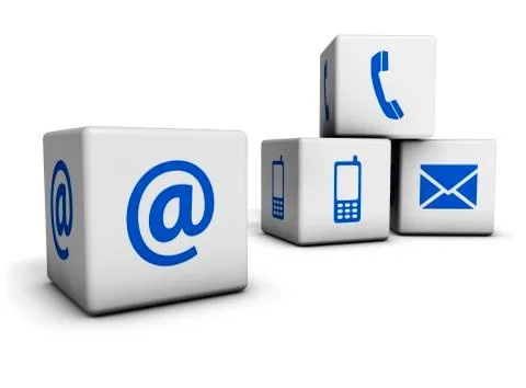 Web Contact Us Concept Stock Illustration