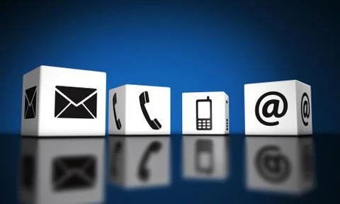 Web Contact Us Concept Stock Illustration