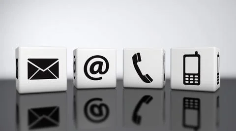 Web Contact Us Stock Illustration