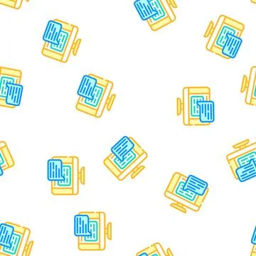 Web conversation chat vector seamless pattern Stock Illustration