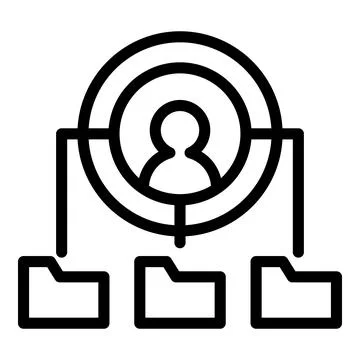 Web course student icon outline vector. Online school Stockillustratie