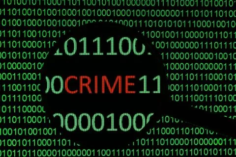 Web crime Illustrazione stock