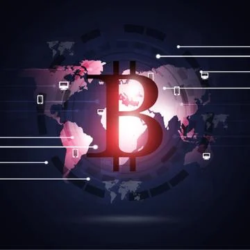 Web Currency Bitcoin Stock Illustration