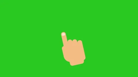 Web Cursor Hand Click Animation User Interface Motion Graphics 4K Stock Footage 339852859