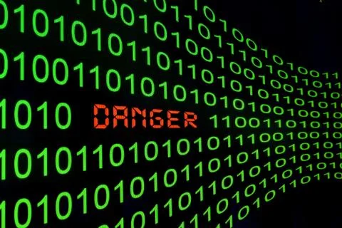 Web danger Stock-Illustration