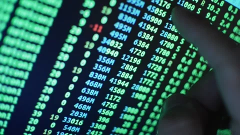 Web data developer coding and programming a web software Stock Footage 201595716