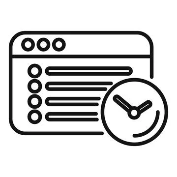 Web data plan icon outline vector. Banking folder Stock Illustration