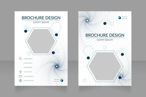 Web design and coding service blank brochure design 스톡 일러스트