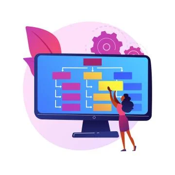 Web design and content creating Stock Illustration