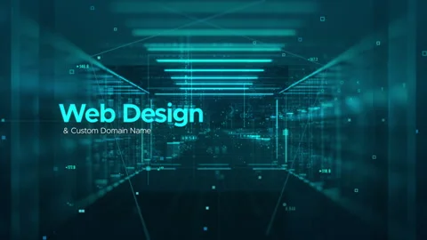 Web Design and Custom Domain Name. Digital Agency. Stock Footage 247526999