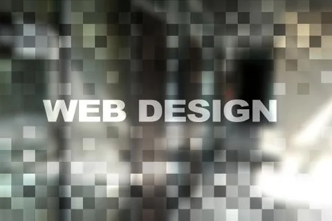 Web design and development concept on the virtual screen. Stock Photos