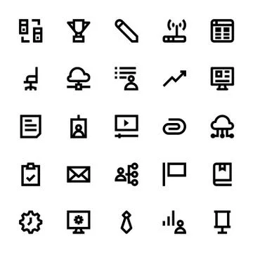 Web Design and Development Vector Set Stock Illustration