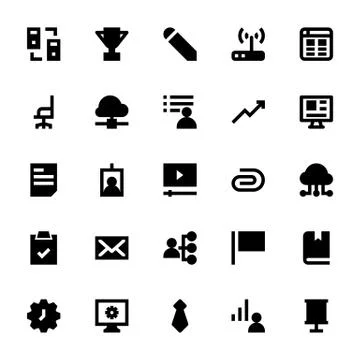 Web Design and Development Vector Set Stock Illustration