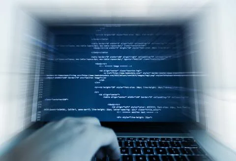 Web Design and Programming Work. Stock Photos